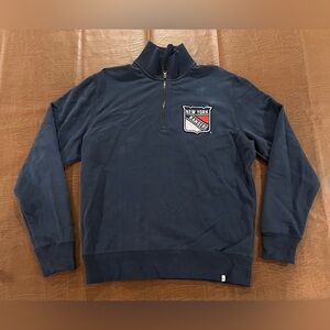 ‘47 Brand New York Rangers Men’s 1/4 Zip Sweater - Size Large
